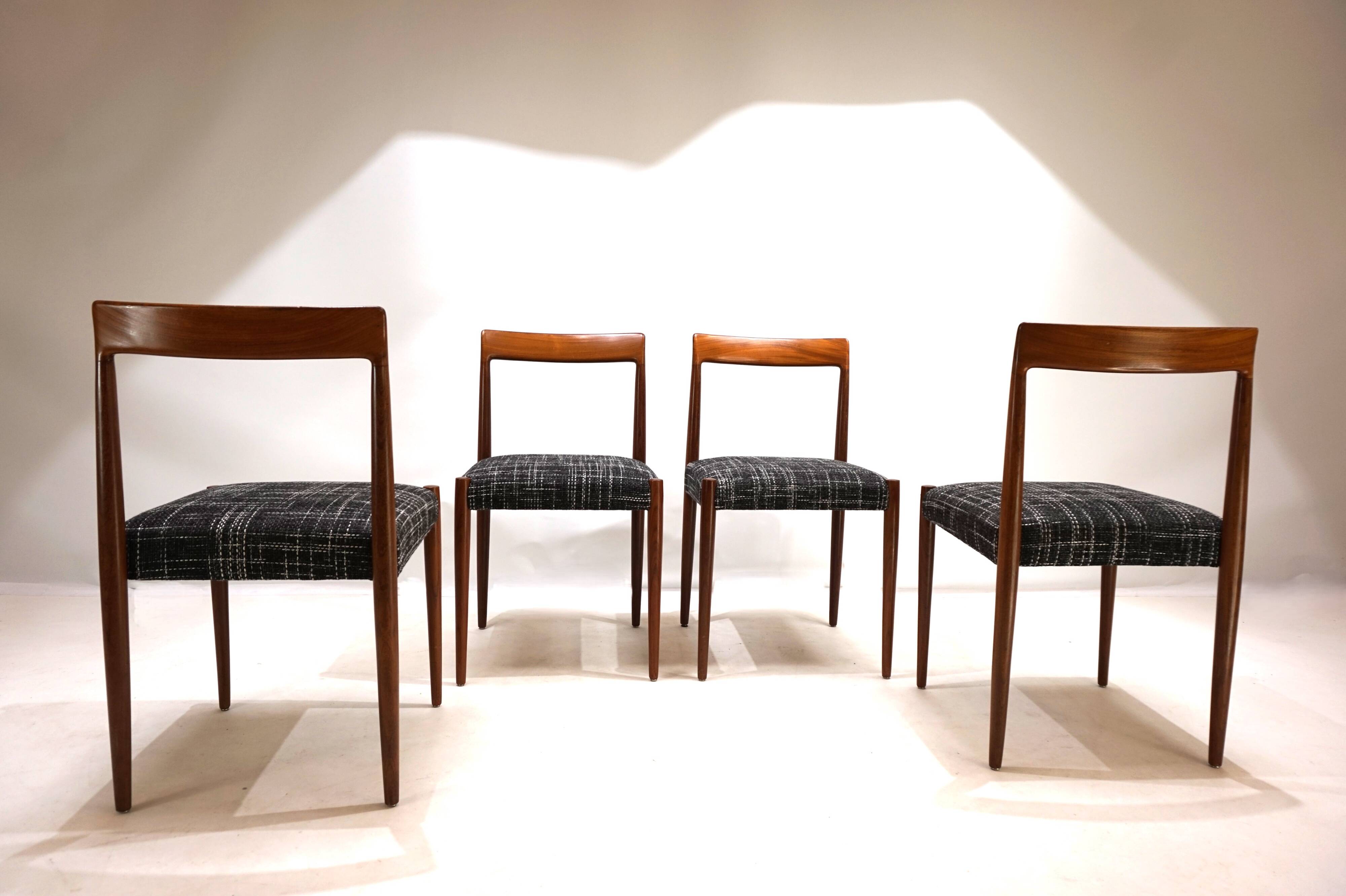 Lübke Teak Dining Chairs Set of 4, 1960