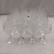 16 cut crystal wine glasses from Bohemia in very good condition.