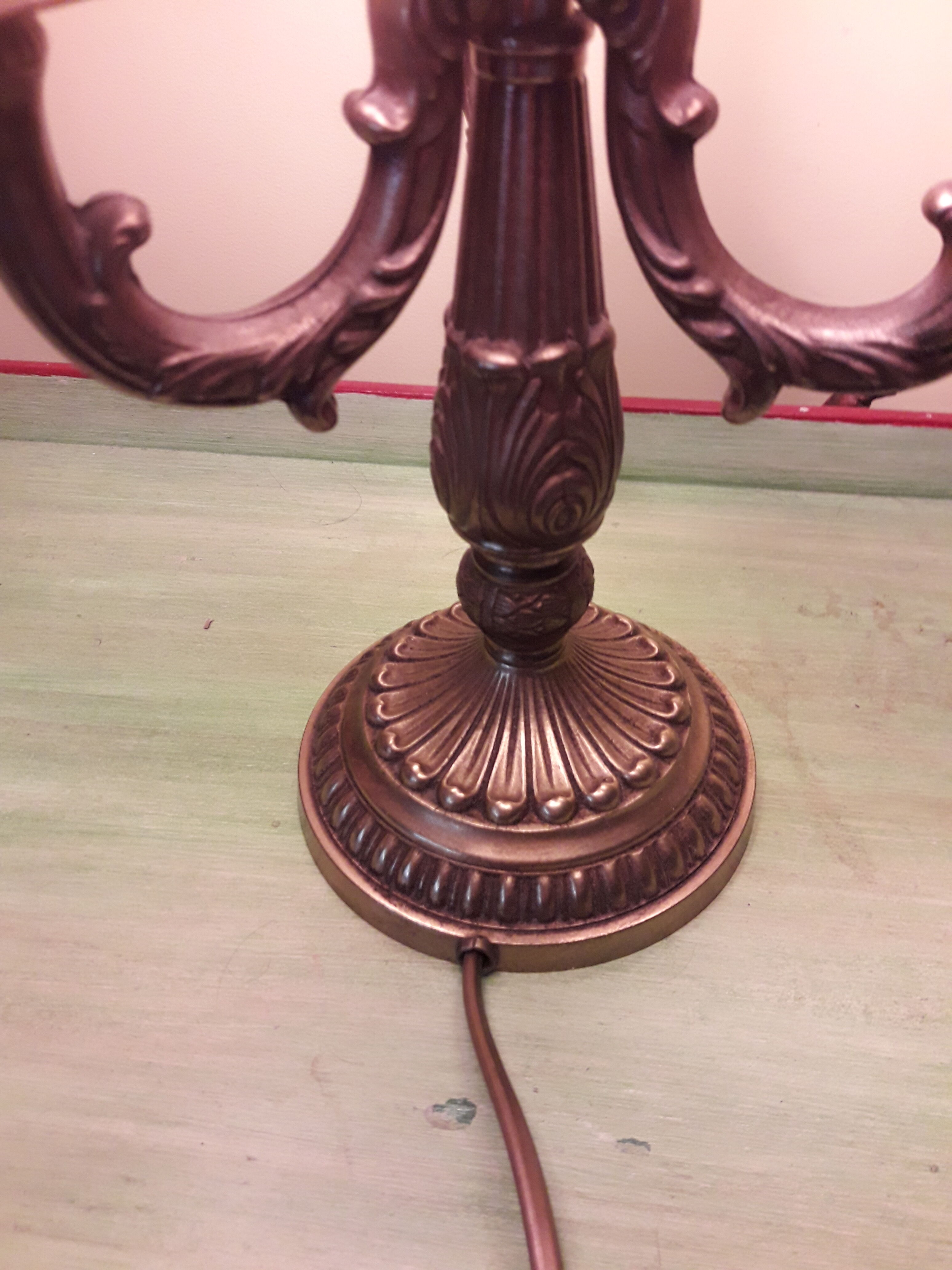Lampe bouillotte en bronze 3 feux