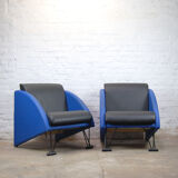 Pair of armchairs post-modern style