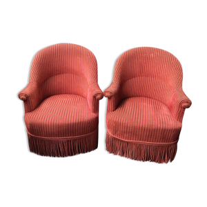 Paire de crapauds tissu