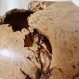 Mike Mahoney, Maple Burl Sculpture Vase, 28cm, Very Good Condition