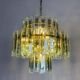 Veca cascade chandelier, 3-tiers Murano glass, Italy, 1970s