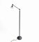 Adjustable / Conical Glass and Black Metal Floor Lamp by Tronconi, 1970s