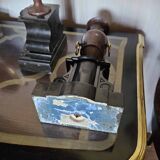 Antique Vases In Griotte Marble And Black Marble, Grand Tour, 19th Century