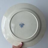 Assiette Boch Frères Keramis Pétunia