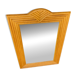Vintage bamboo large mirror