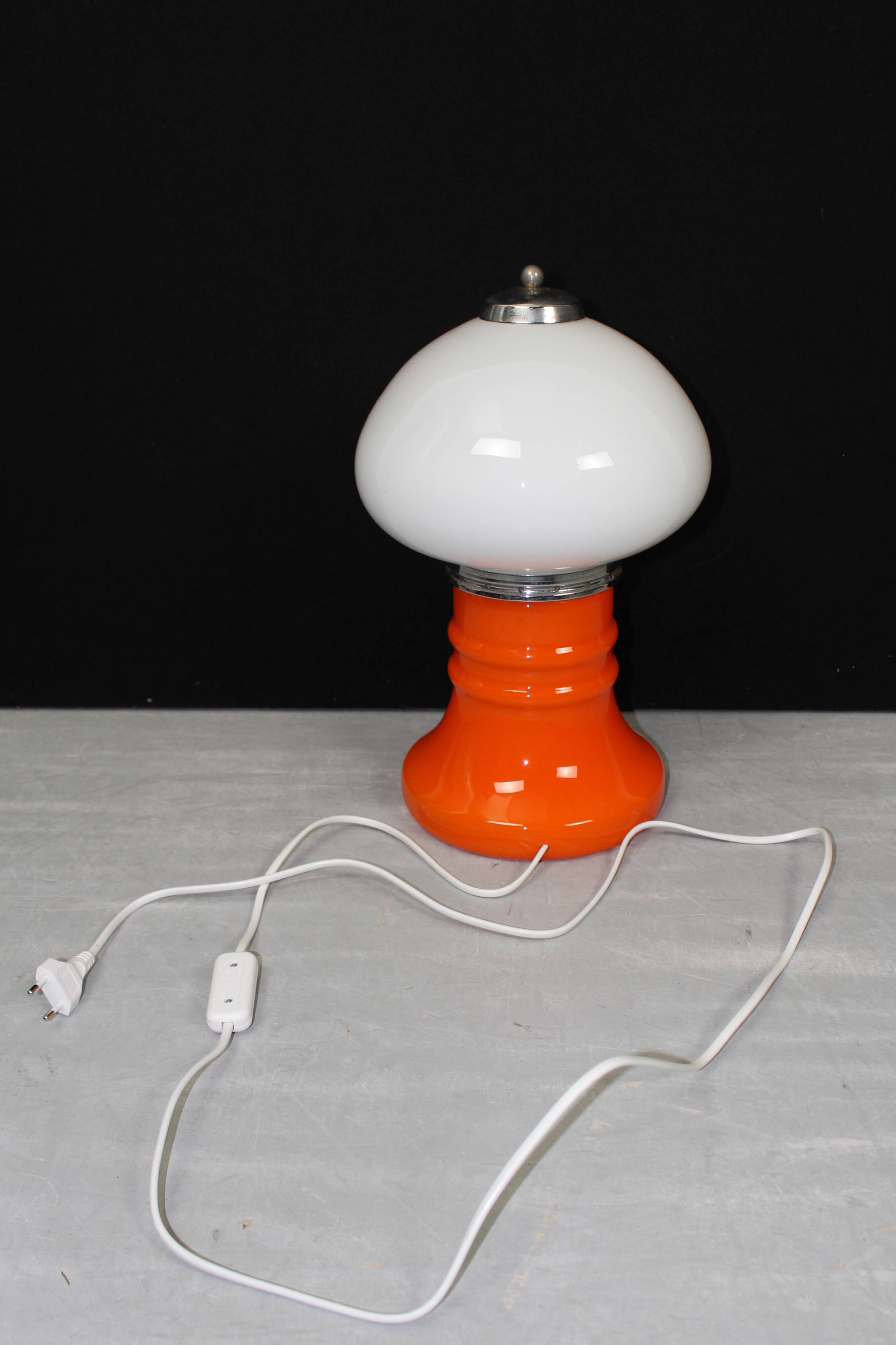 Mid Century Murano Table Lamp Fungo, Italy