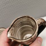 Ceramic set consisting of a sugar bowl and a milk jug from Finns keramik Denmark.