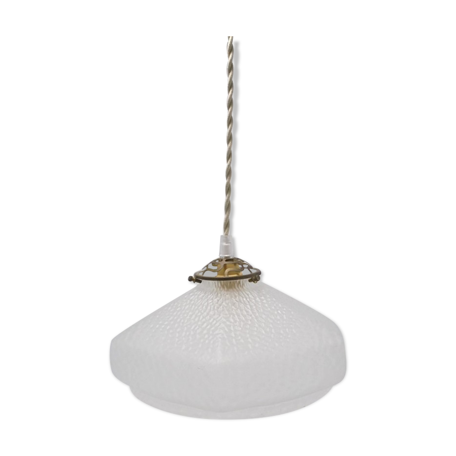 Satin glass pendant lamp