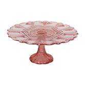 Glass cake serving dish
