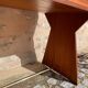 Wooden desk (boat style) with metal finishes