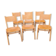 Set of 6 vintage stackable chairs