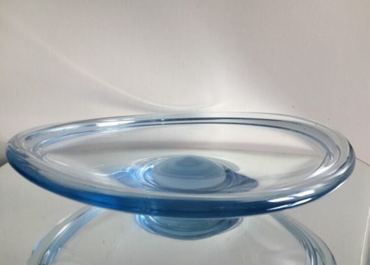 Sculptural Holmegaard bowl Danish 1950