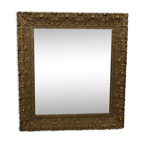 Miroir en stuc doré 55 x 60 cm