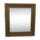 Golden stucco mirror 55 x 60 cm