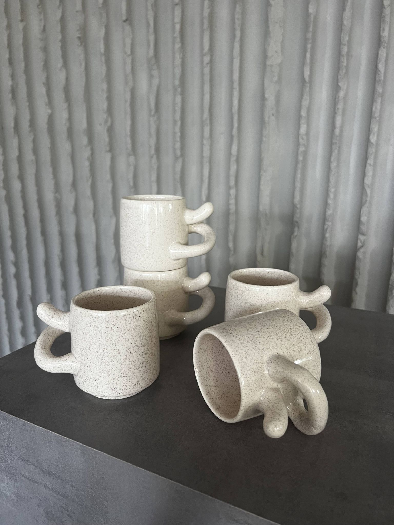 Ove Pollas Ceramic Tea Set — Pollas Design, Denmark, 1970s