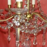 six-armed crystal chandelier from the "Napoleon III" period