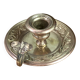 Hand candle holder, butterfly decoration, solid brass