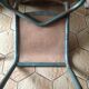 Pair of chairs school workshop wood and metal tubular