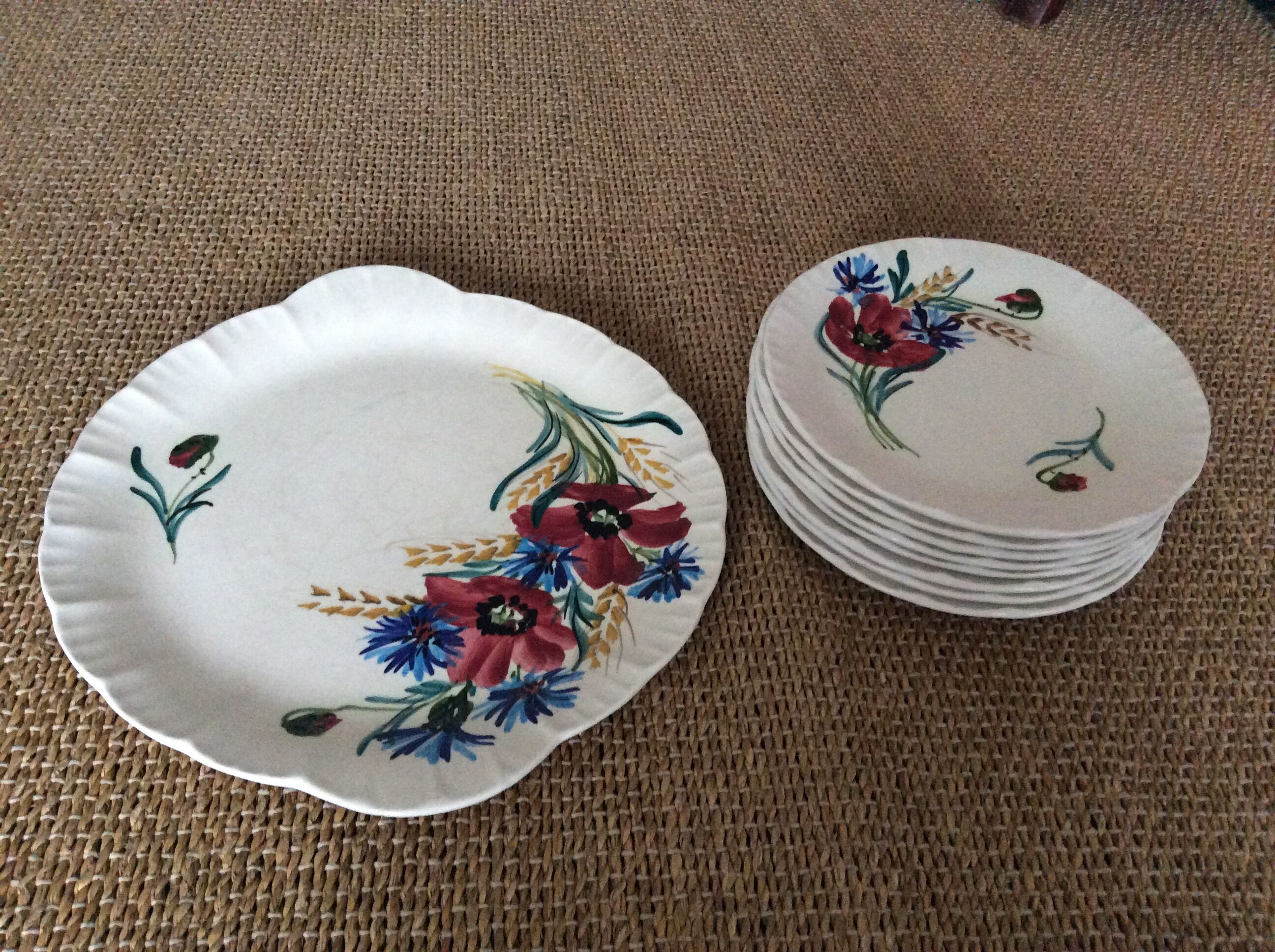 Set de 8 assiettes Vallauris