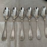 6 tablespoons.  christofle model Vendôme/shell