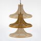 Bamboo and cane adjustable pendant, 1960s