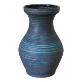 Vase en céramique bleu Accolay