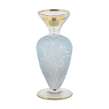 Vase en verre bleu