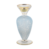 old blue glass vase