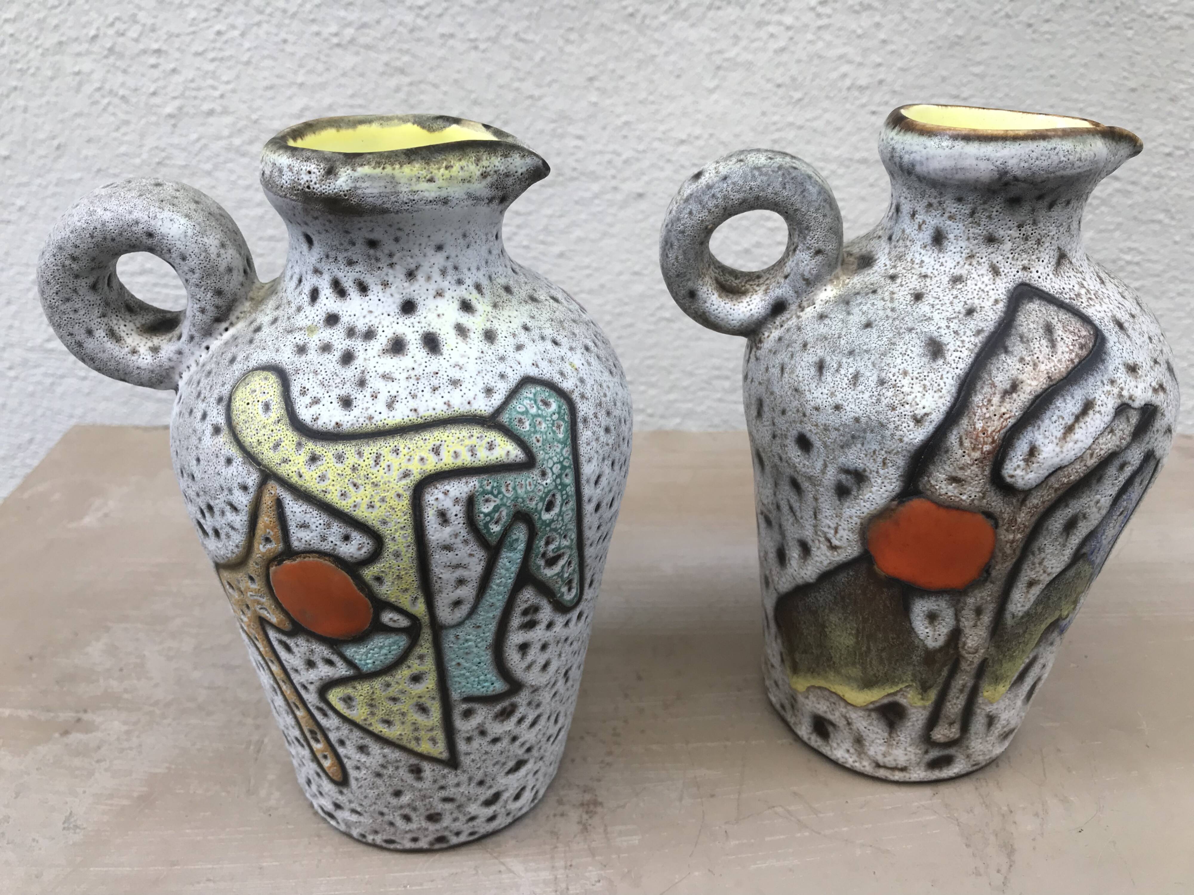 Paire de vases, pichets Marius Bessone
