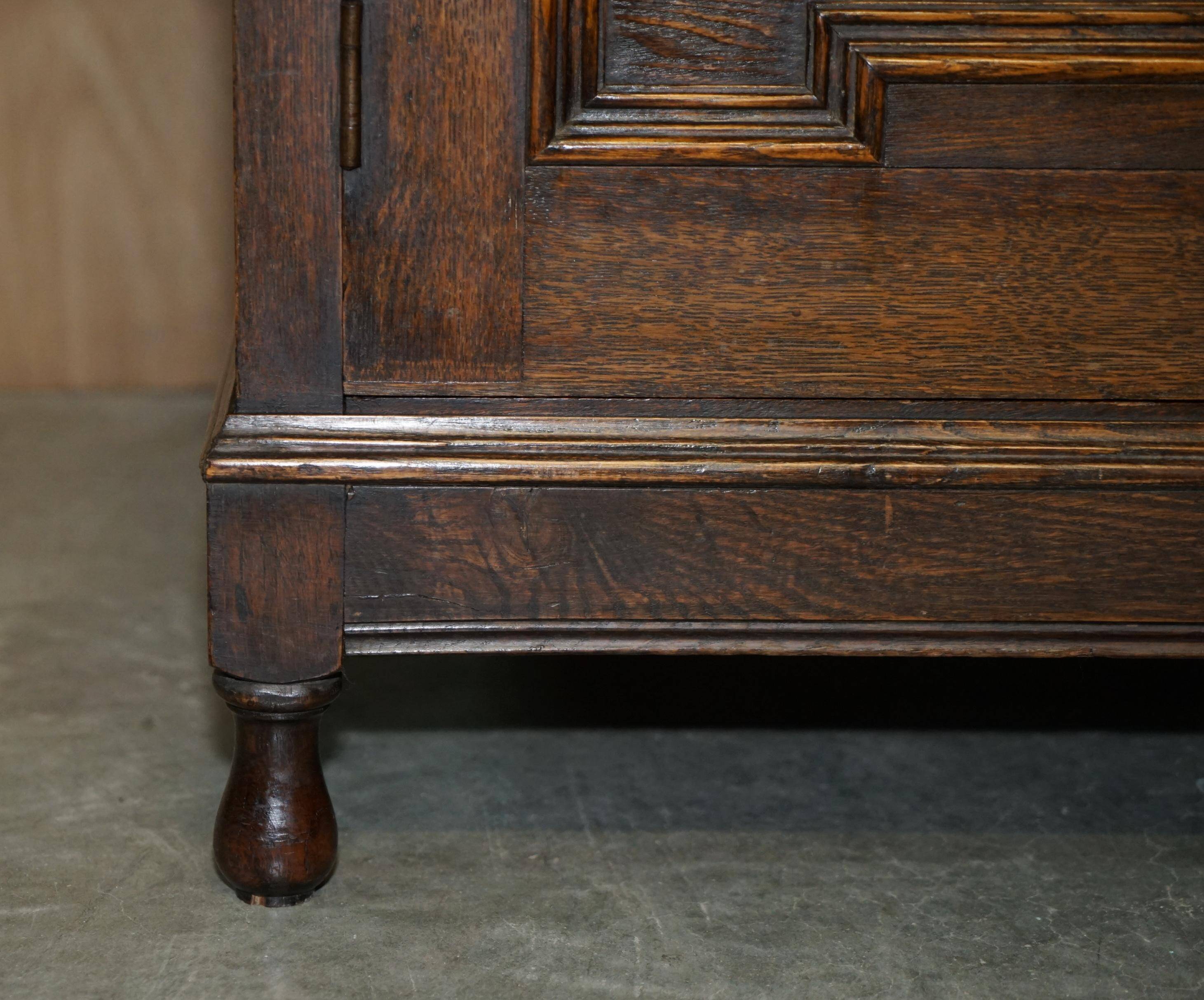 Jacobean Revival library in carved oak