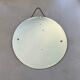 Old beveled round mirror 60cm