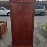 Empire style mahogany and mahogany veneer display case