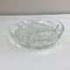 Vintage dish with 3 molded glass compartments