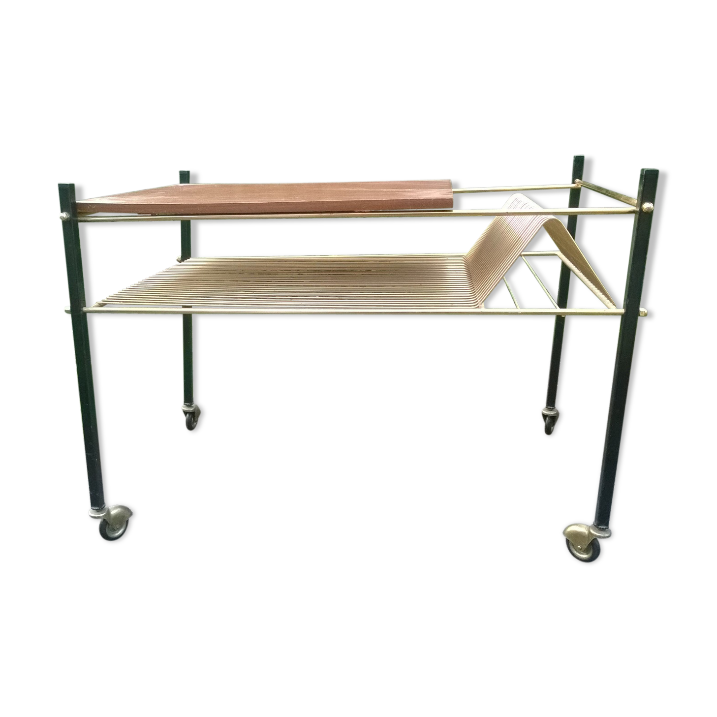 Vinyl holder table, 1970s