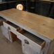 Countertop in gray patinated fir 1960