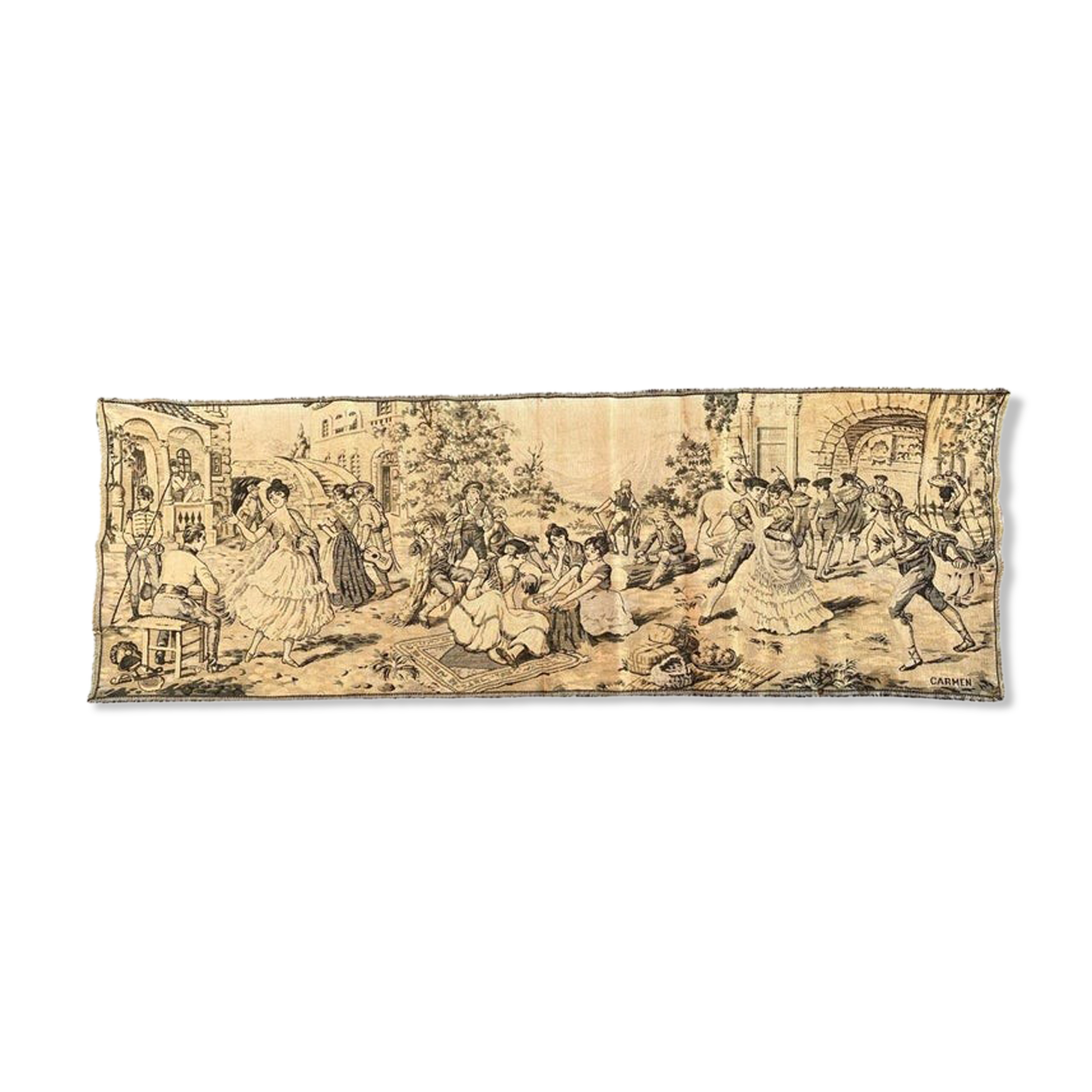 Antique French Jaquar Tapestry