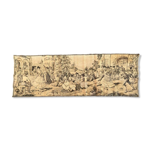 Tapisserie Jaquar français antique