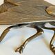 Vintage fly ashtray in patinated metal