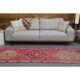 Vintage Turkish Hand-Knotted Wool Cotton Pink Runner Rug 95x309