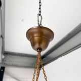 Art Deco bowl lamp with marble pattern from the 1930s