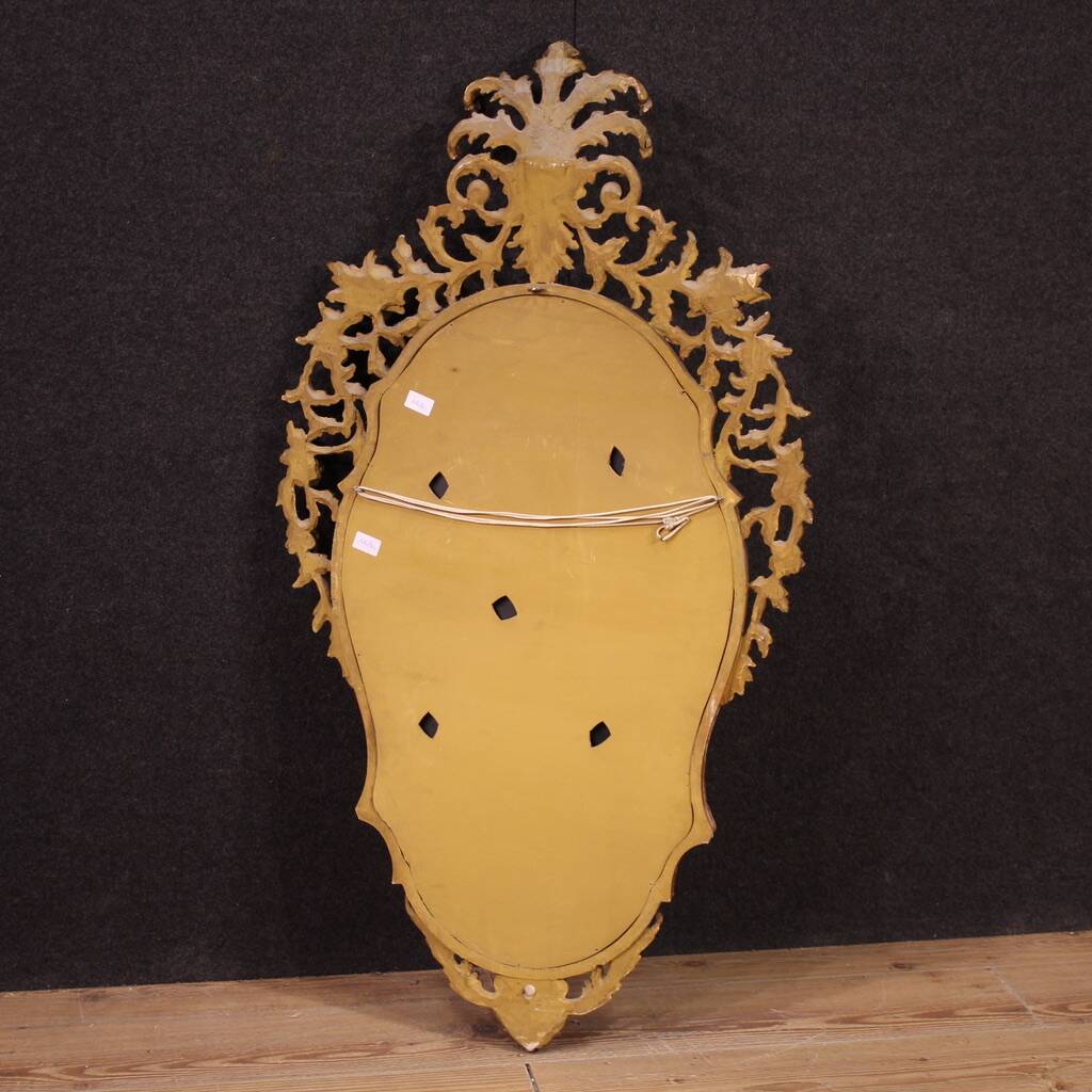 20th century Italian Louis XV style gilded mirror