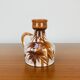 West Germany palm tree vase, vintage ceramic