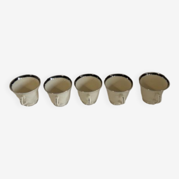 Lot de 5 tasses lenox - black royale