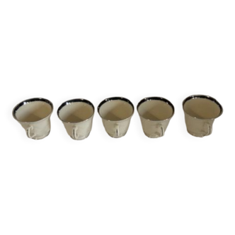 Lot de 5 tasses lenox - black royale