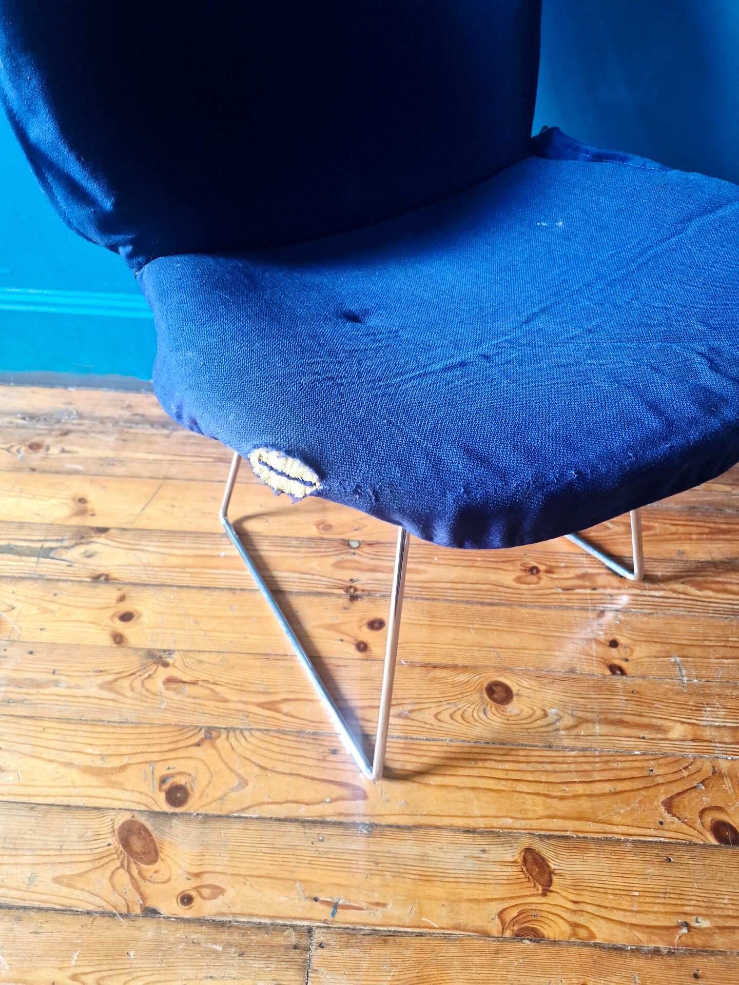 Bertoia wire chair for Knoll chrome