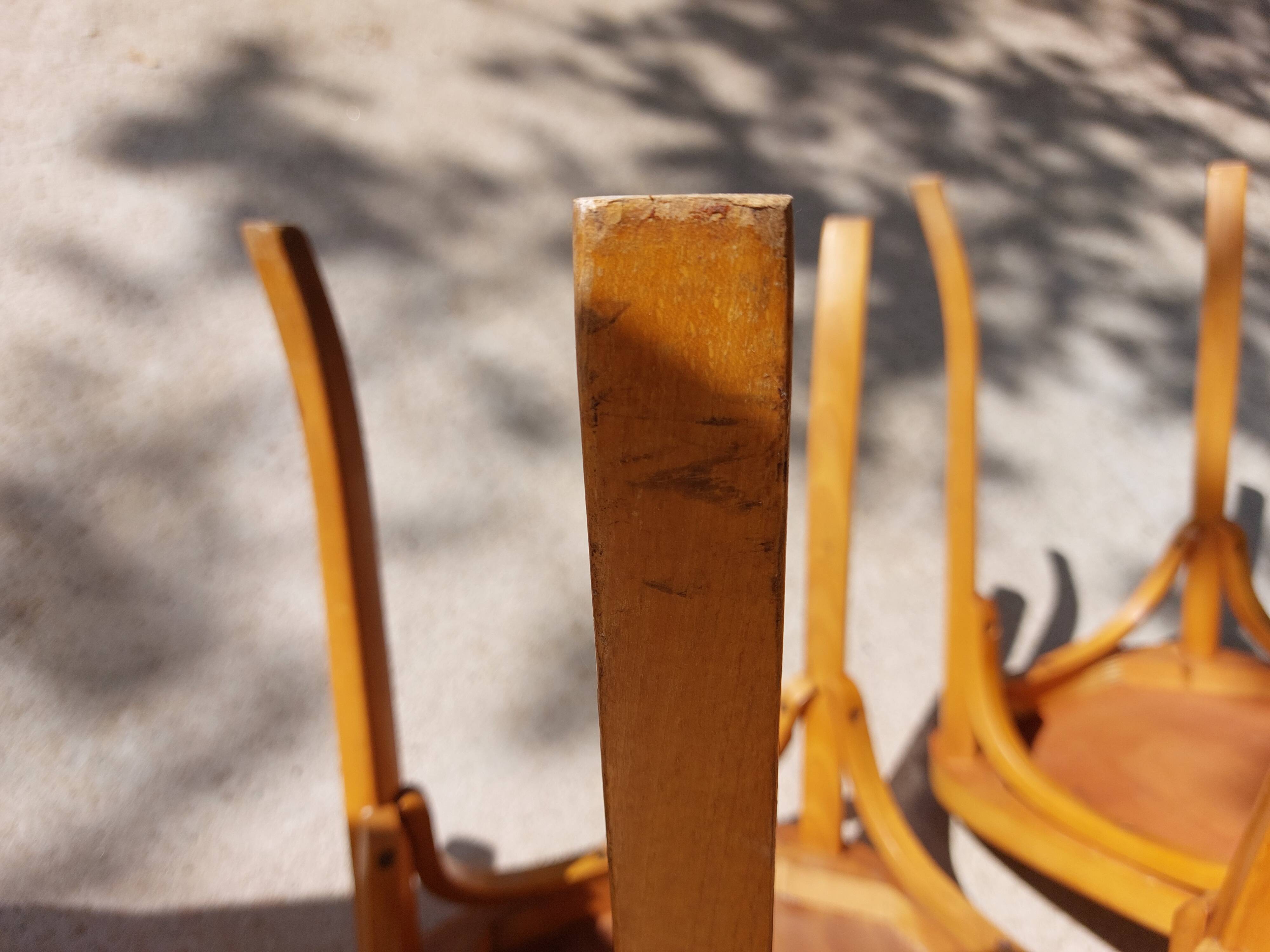 4 vintage Baumann bistro chairs