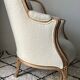 Shepherdess armchair completely restored in fabric buckle