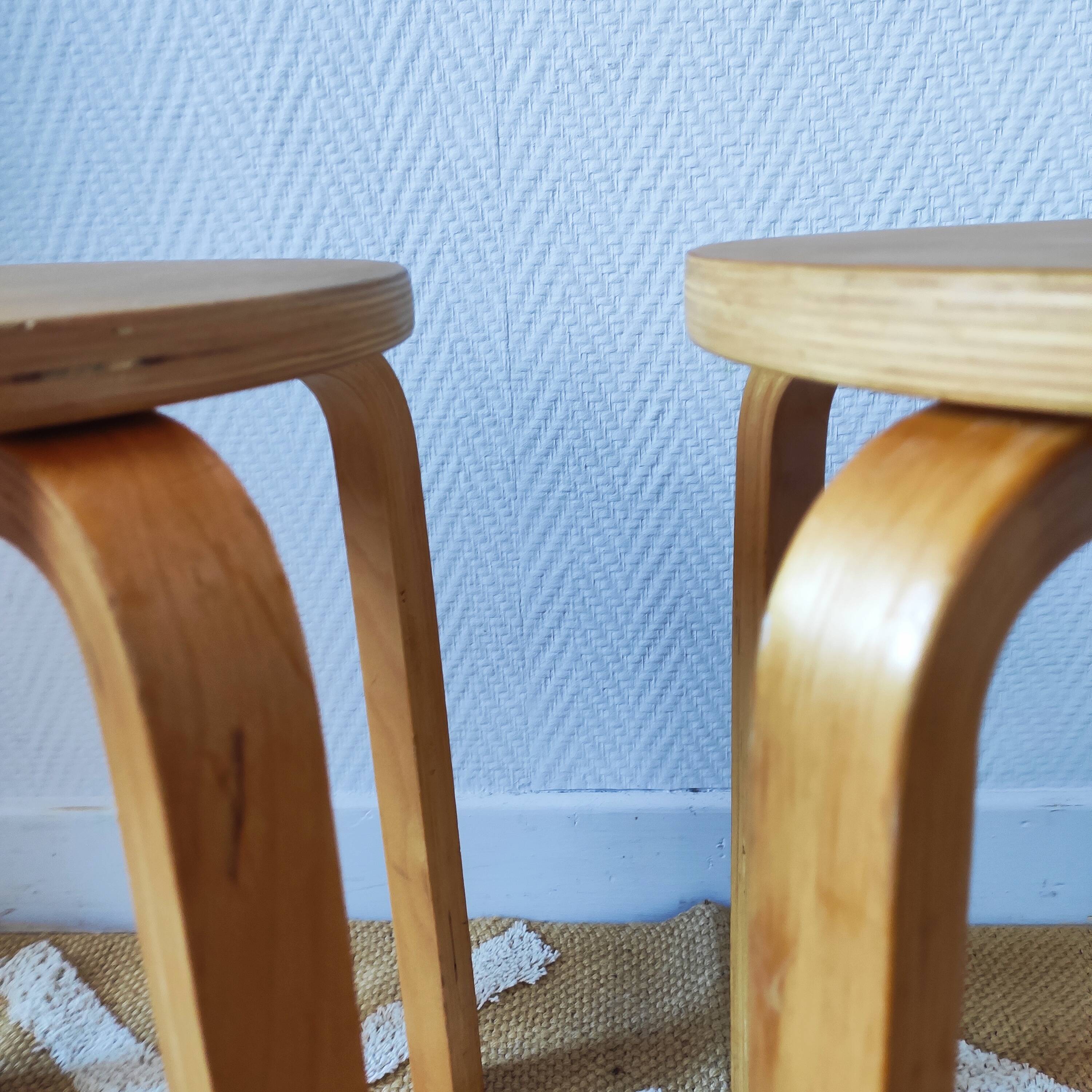 Paire de tabourets IKEA Frosta, 1990